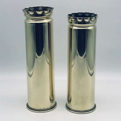Pair Large `Trench Art` Brass Shells (6 PR)