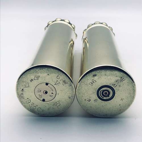 Pair Large `Trench Art` Brass Shells (6 PR)