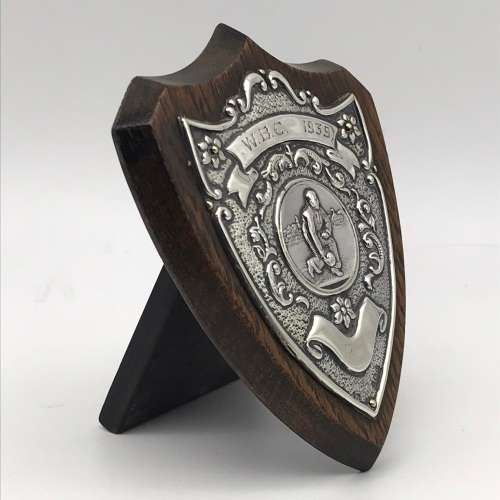 Early Sterling Silver `Lawn Bowls` Shield Trophy (1937)