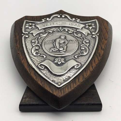 Early Sterling Silver `Lawn Bowls` Shield Trophy (1937)