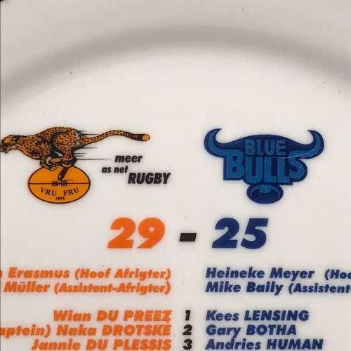 S.A. Rugby - `Cheetahs vs Blue Bulls` 2005 Currie Cup Final Plate