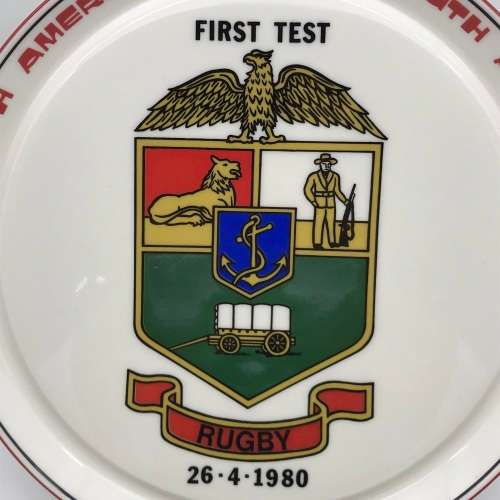 S.A. Rugby - `South American Tour` 1980 Collectors Plate (Toksie)