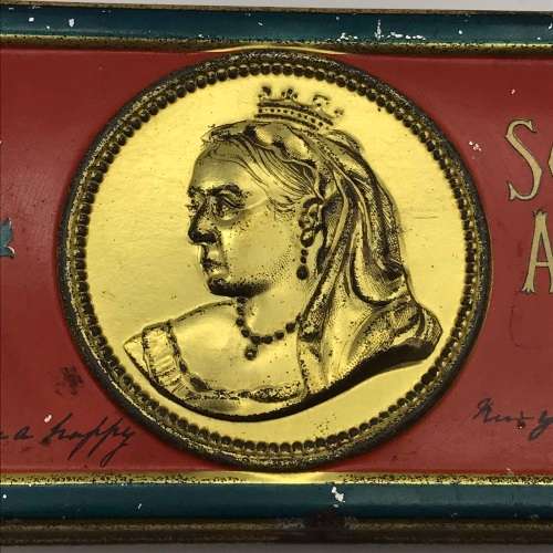 Rare Boer War - Chocolate Tin with Original Chocolates (Queen Victoria)