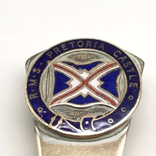 Union Castle Line `R.M.S. Pretoria Castle` Caddy Spoon