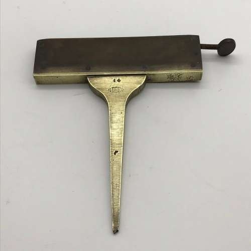 Antique French Brass `Bookbinding Type Tool` (J. Prevost)