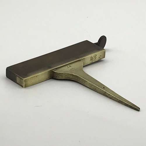 Antique French Brass `Bookbinding Type Tool` (J. Prevost)