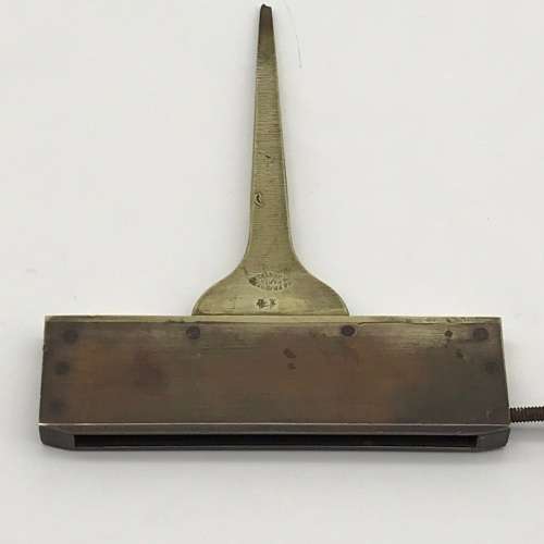 Antique French Brass `Bookbinding Type Tool` (J. Prevost)