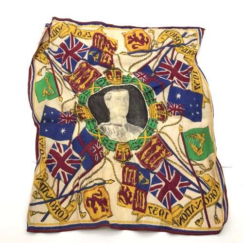 Scarce `King Edward VIII 1937 Coronation` Souvenir Handkerchief