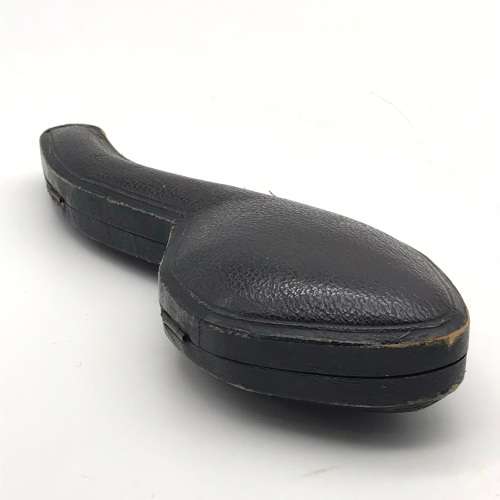 Antique Carved Meerschaum & Amber Pipe (Cased)