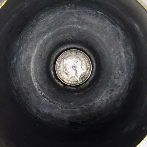 WW1 - POW/Trench Art `Royal Engineers` Brass Shell Container