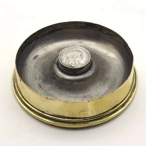 WW1 - POW/Trench Art `Royal Engineers` Brass Shell Container
