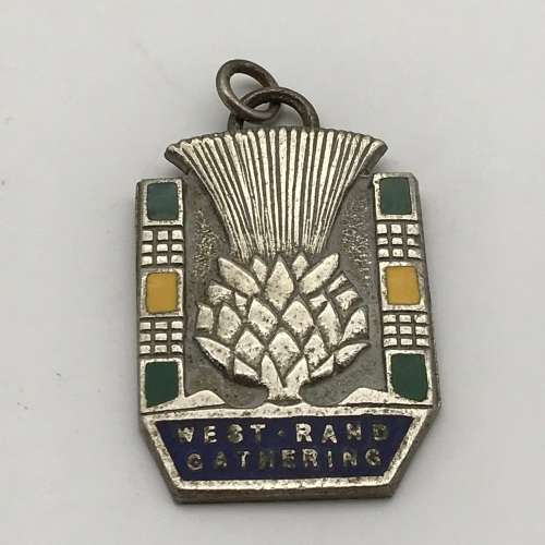 Vintage `West Rand Gathering` Scottish Enamel Badge