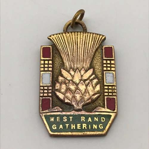 Vintage `West Rand Gathering` Scottish Enamel Badge