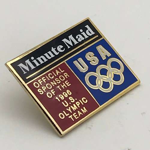Olympic Games `Atlanta 1996 - Minute Maid` Enamel Lapel Pin