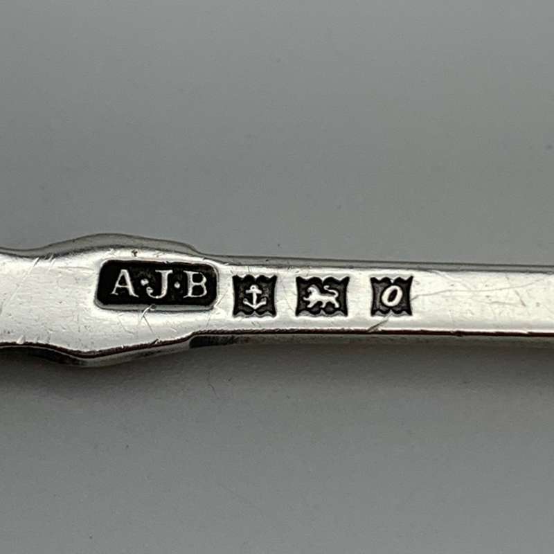Early Solid Silver & Enamel `Chester` Souvenir Spoon