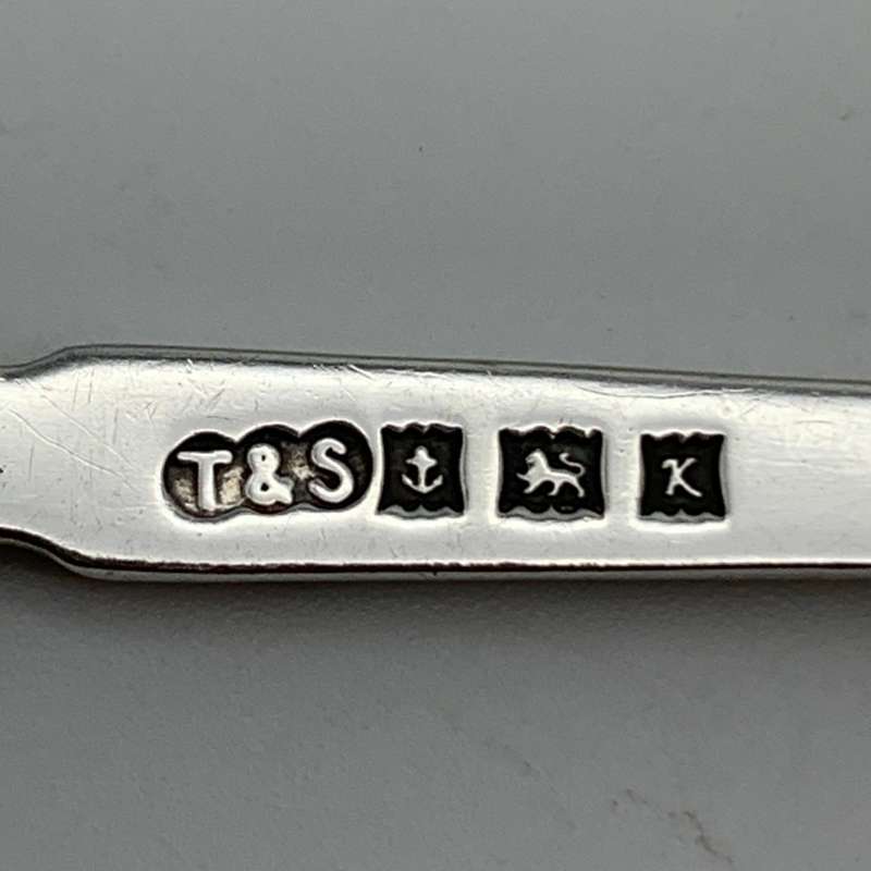 Early Solid Silver & Enamel `London` Souvenir Spoon