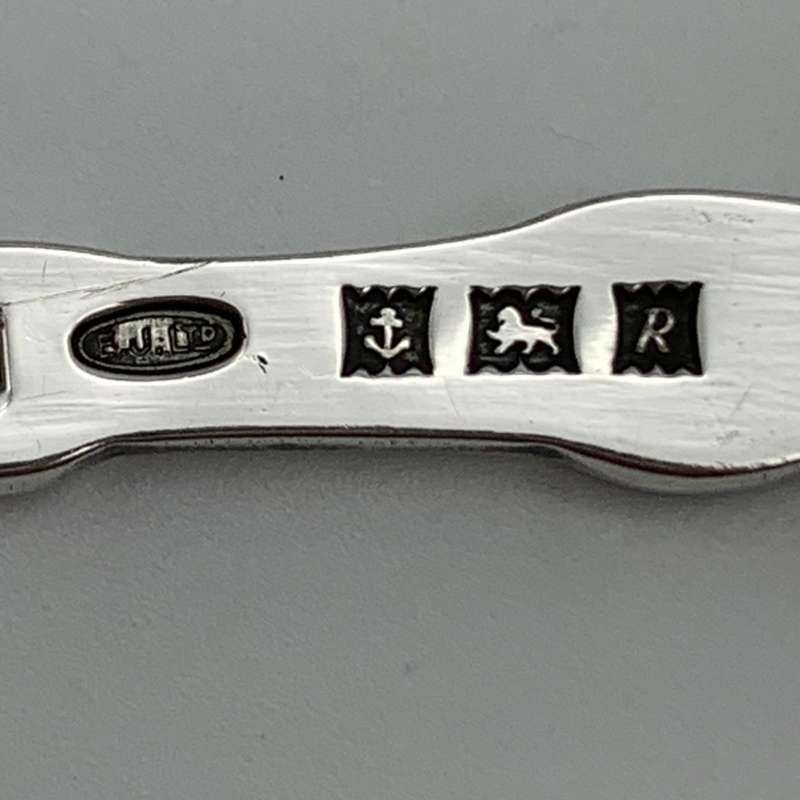 Early Solid Silver & Enamel `Edinburgh` Souvenir Spoon