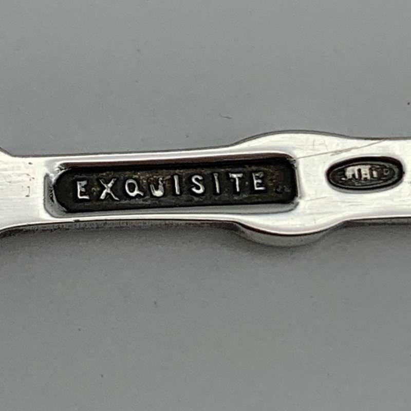Early Solid Silver & Enamel `Edinburgh` Souvenir Spoon