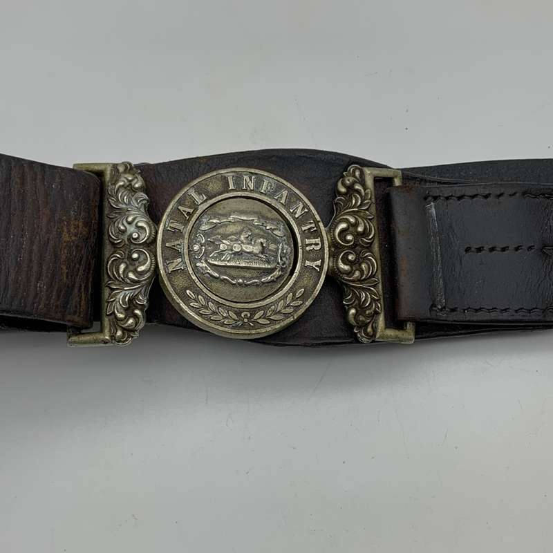 Boer War - Rare `NATAL INFANTRY` Belt with Buckle (Not inOwensBook)