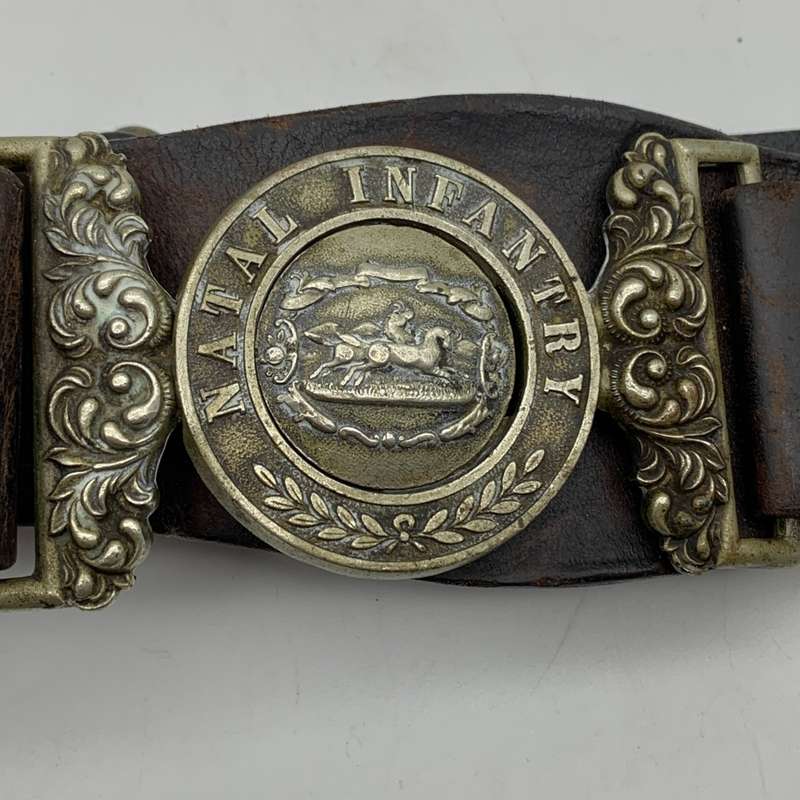 Boer War - Rare `NATAL INFANTRY` Belt with Buckle (Not inOwensBook)