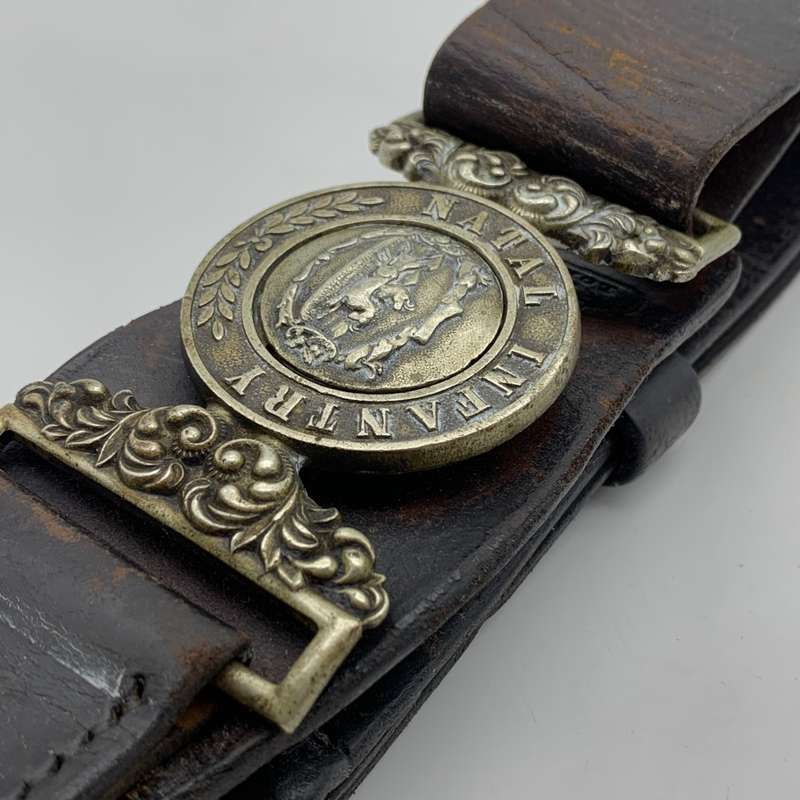 Boer War - Rare `NATAL INFANTRY` Belt with Buckle (Not inOwensBook)