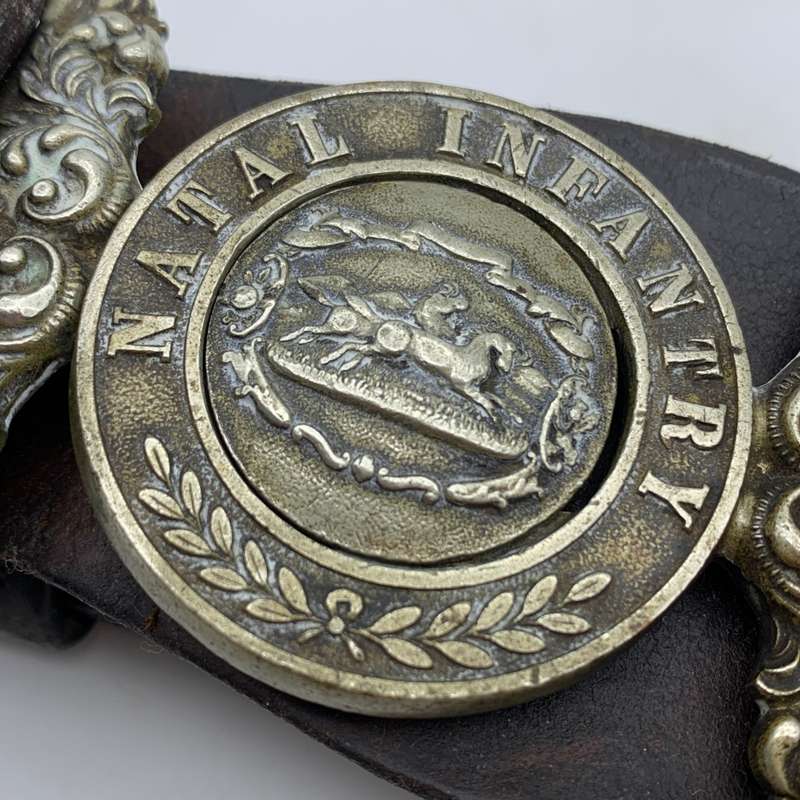 Boer War - Rare `NATAL INFANTRY` Belt with Buckle (Not inOwensBook)