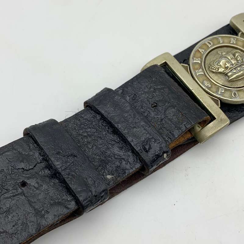 UK - Very Rare Victorian `READING POLICE` Belt with Buckle