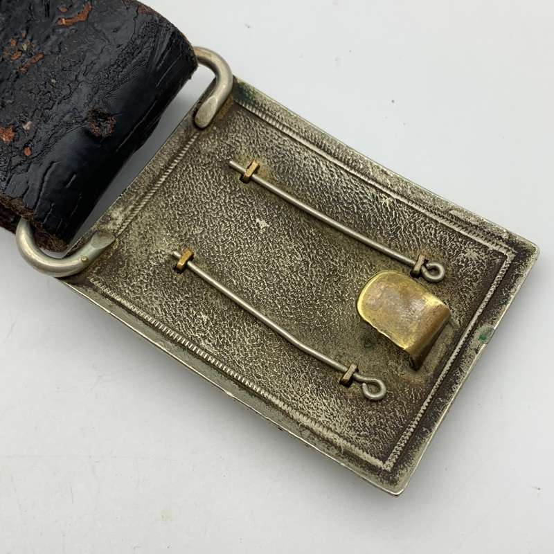 WW1/2 - British Army Officers Leather Belt with Buckle