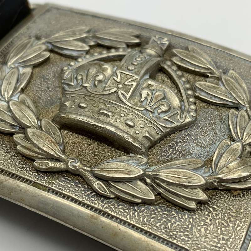 WW1/2 - British Army Officers Leather Belt with Buckle