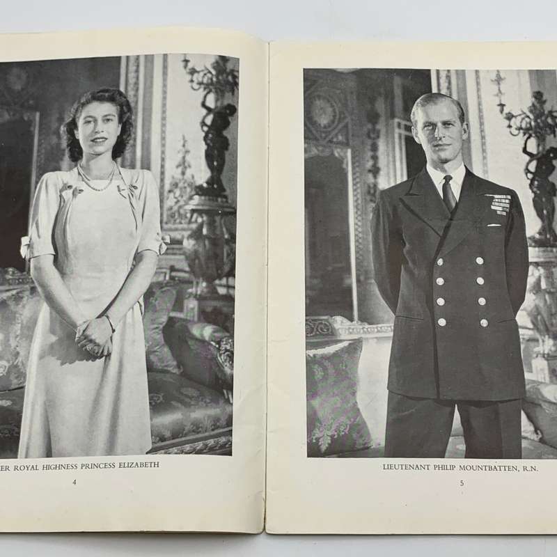 1947 `Wedding of H.R.H. Princess Elizabeth & Lt. Philip Mountbatten` Souvenir Programme