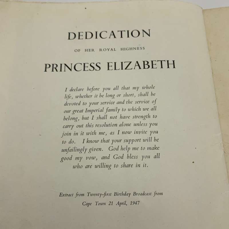 1947 `Wedding of H.R.H. Princess Elizabeth & Lt. Philip Mountbatten` Souvenir Programme