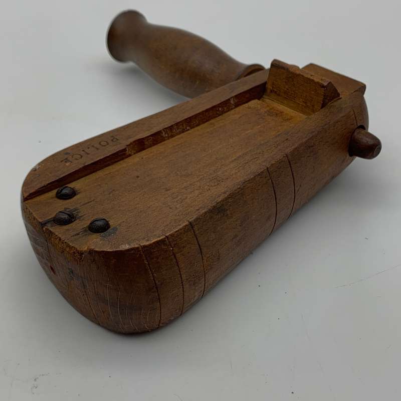 Antique Irish Police 1840/50s` Wooden Rattle (Stephen Green)