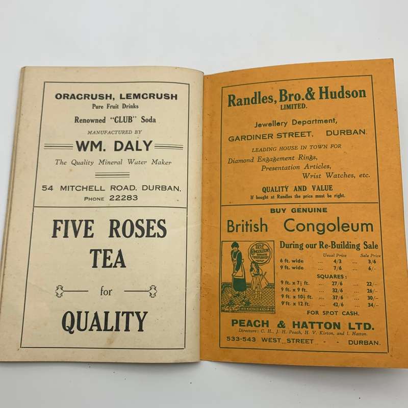 Scarce S. African 1937 `Coronation/Union is Strength` Souvenir Programme