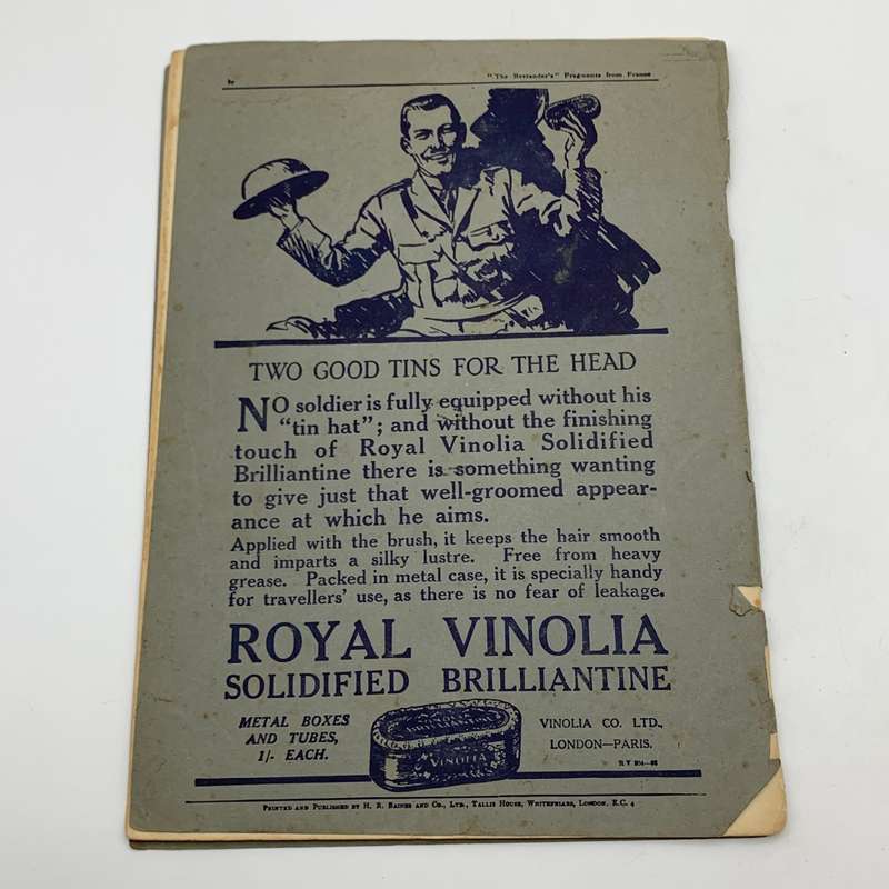 WW1 `Fragments from France` Cartoons by `Capt. Bruce Bairnsfather` (No. 4)