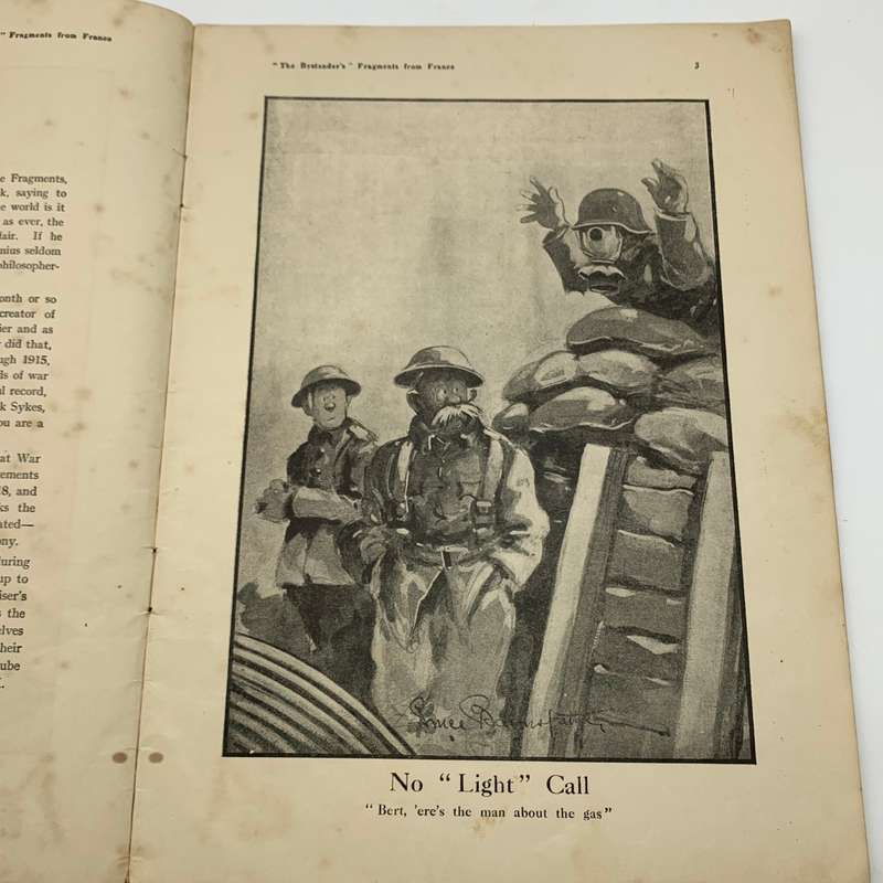 WW1 `Fragments from France` Cartoons by `Capt. Bruce Bairnsfather` (No. 7)