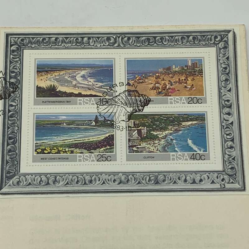 SA First Day Cover `Strande  Beaches` (12.10.1983)