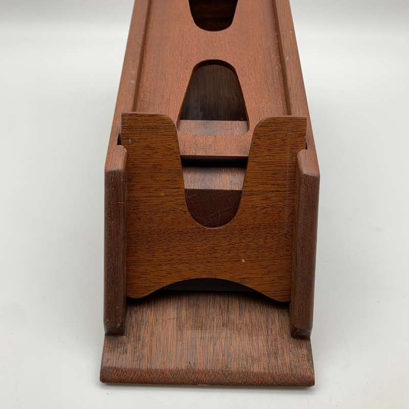 Vintage Wooden `Le Banquier` Card Dealer Shoe
