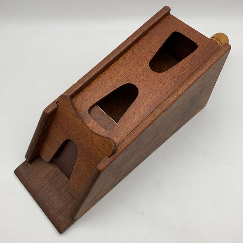 Vintage Wooden `Le Banquier` Card Dealer Shoe