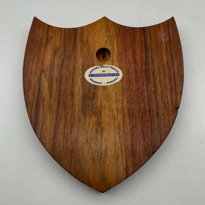 Rhodesia  `Operation Grapple` Copper & Wooden Plaque