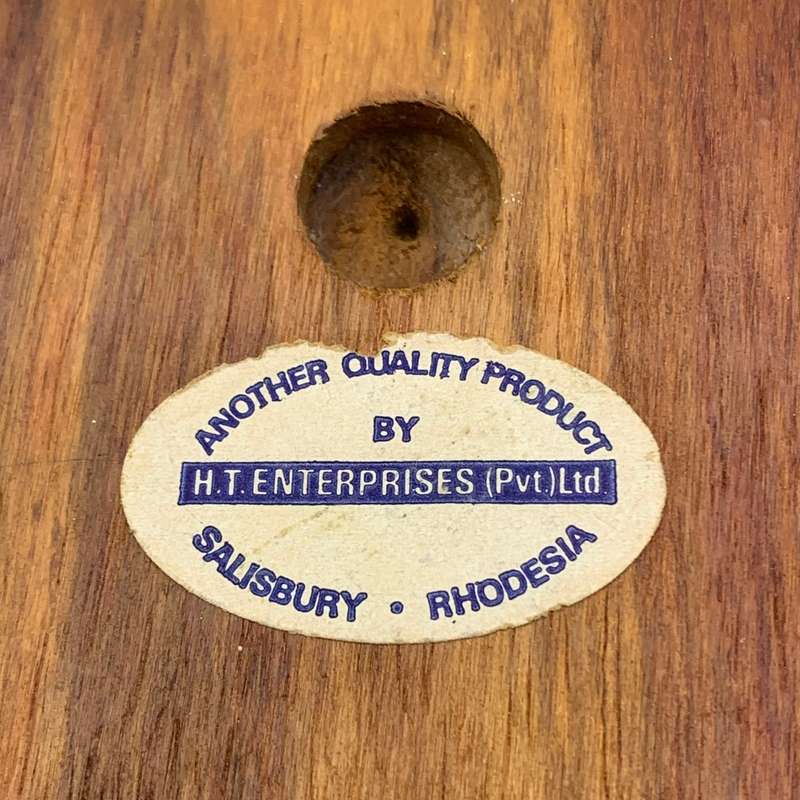 Rhodesia  `Operation Grapple` Copper & Wooden Plaque