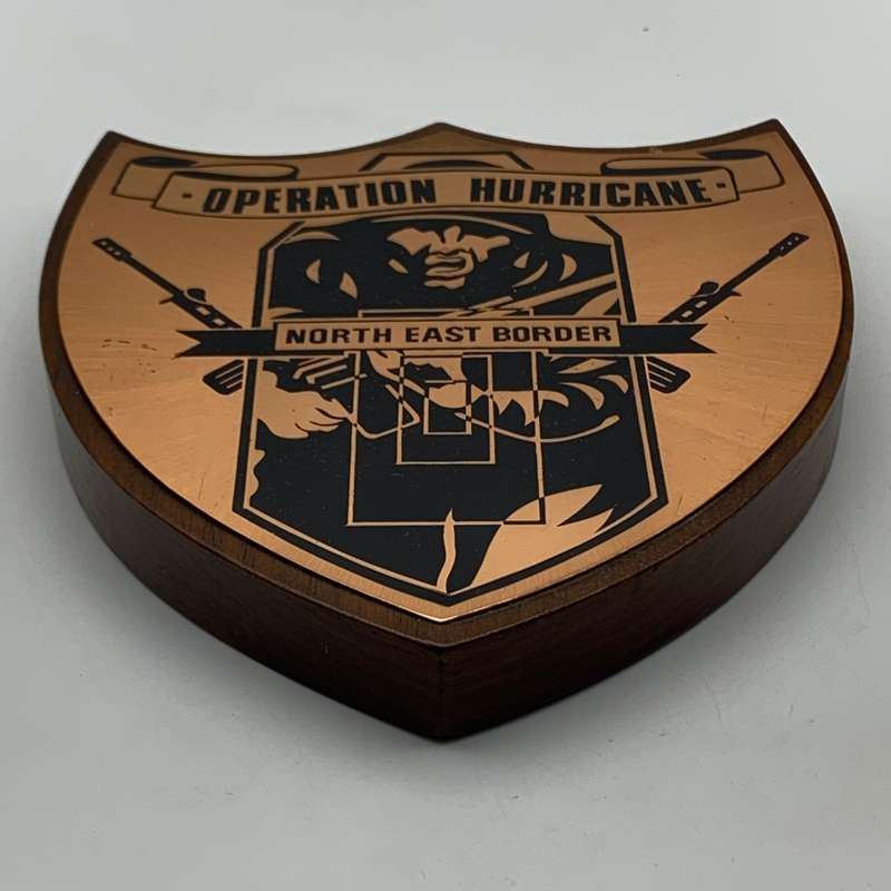 Rhodesia - Copper `Operation Hurricane` Plaque