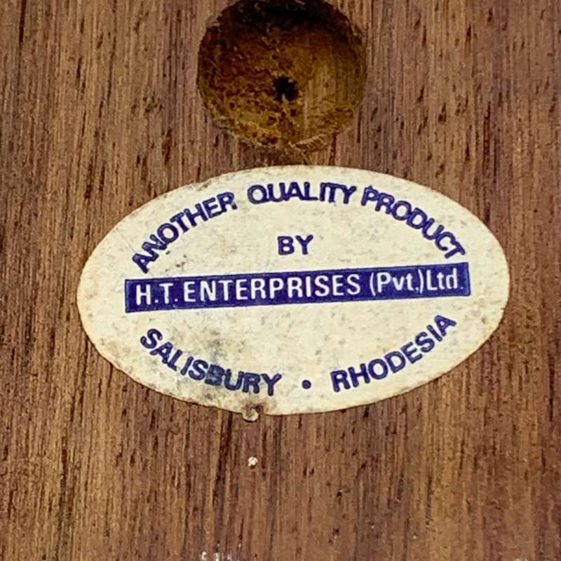 Rhodesia  `Operation Thrasher` Copper & Wooden Plaque