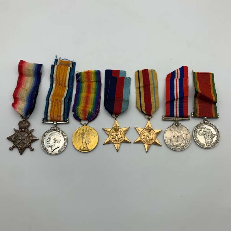 WW1 & WW2 Medals Group (7) `CLR. SJT. H.G. HOLMES` (POTCH. CDO & S.A.N.L.C.)