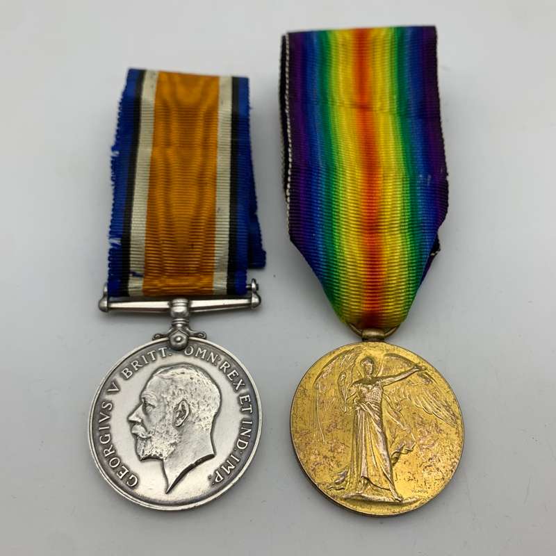 WW1 Medal Pair to `SJT. S. DAVEY` (15 - London Regiment)