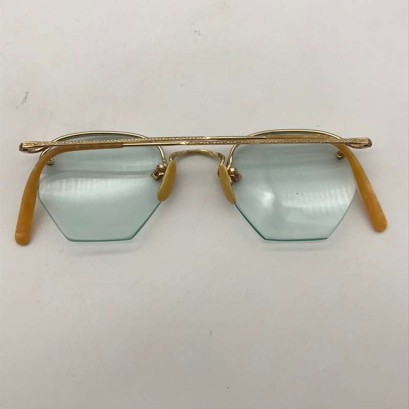 Vintage Retro Gold-Tone Spectacles (Cased)