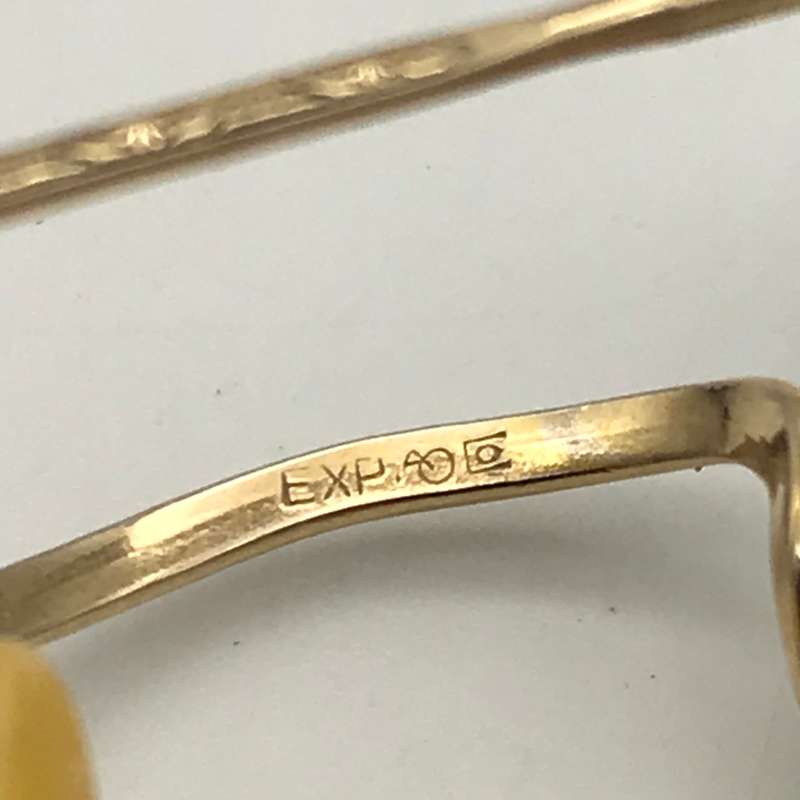 Vintage Retro Gold-Tone Spectacles (Cased)
