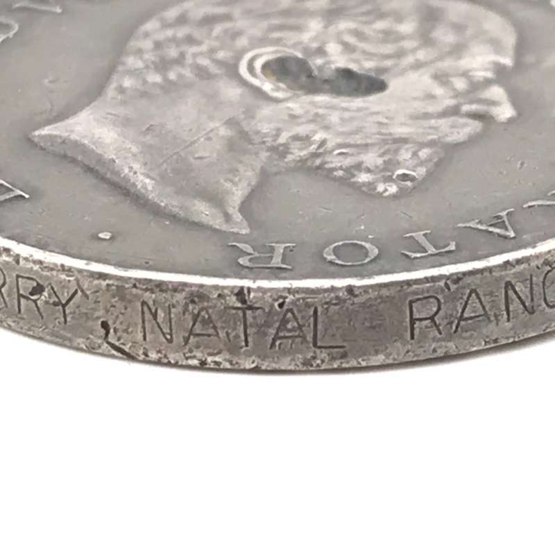 Natal 1906 Medal `J.J. Maherry` (Natal Rangers) (K.I.A. Deville Wood)