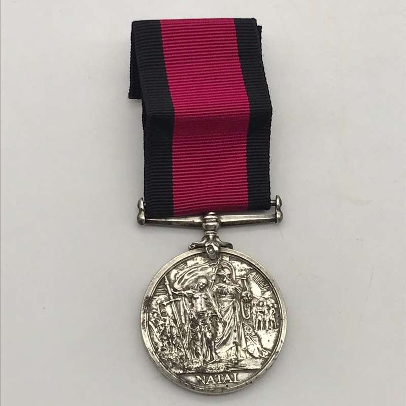 Natal 1906 Rebellion Medal `PTE W.E. BOURK` (Durban Light Infantry)