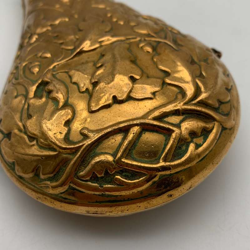 Antique Copper & Brass `Hawksley` Powder Flask