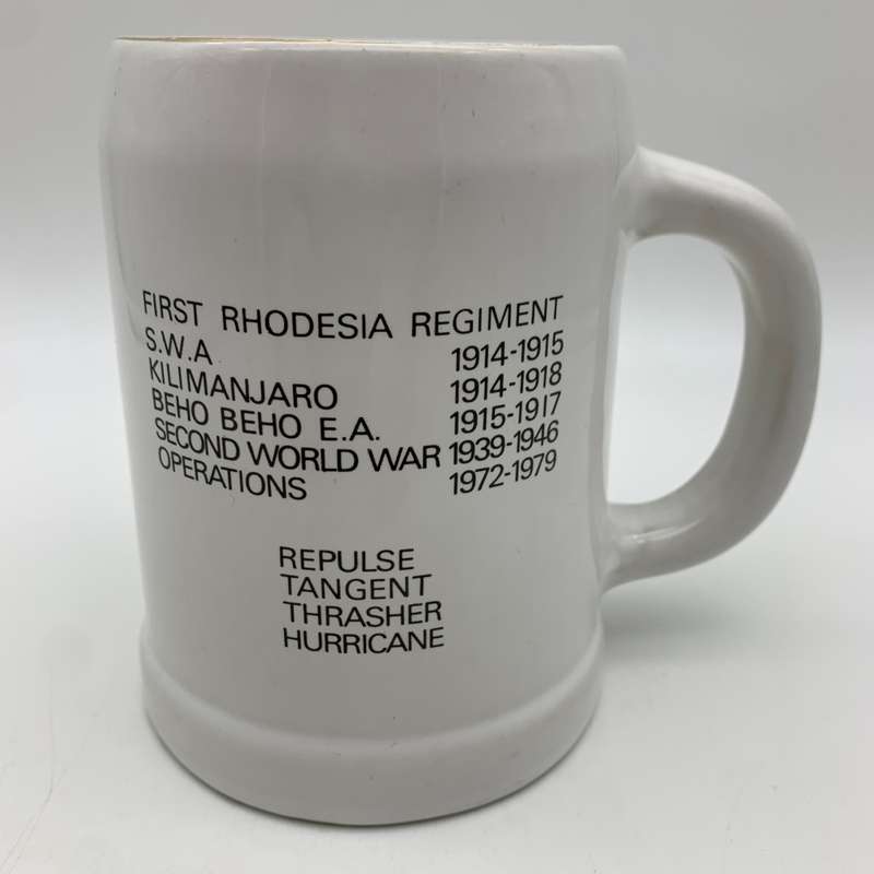 Rhodesia - `1 Rhodesia Regiment` Beer Tankard
